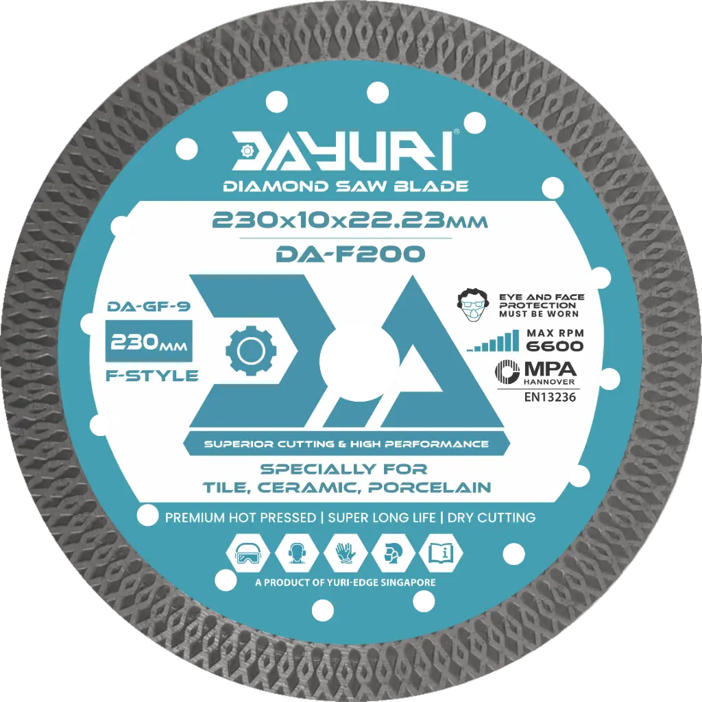 230X10X22.23MM F-STYLE DIAMOND SAW BLADE DA-F200