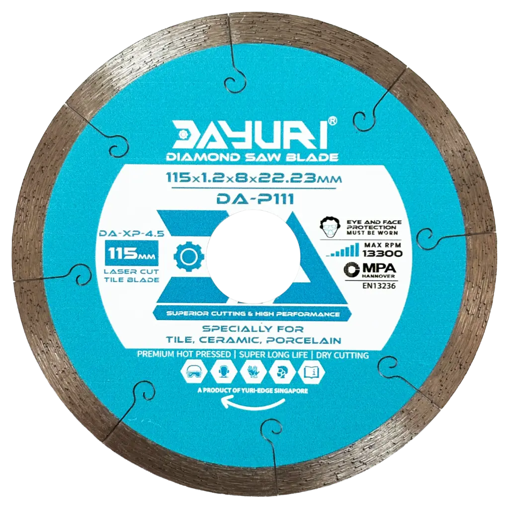 115X8X22.23MM LASER CUT DIAMOND SAW BLADE DA-P111
