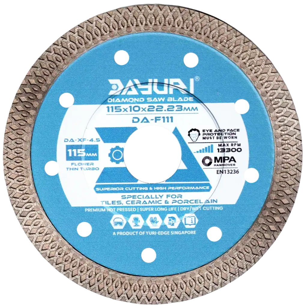 115X10X22.23MM F-STYLE DIAMOND SAW BLADE DA-F111