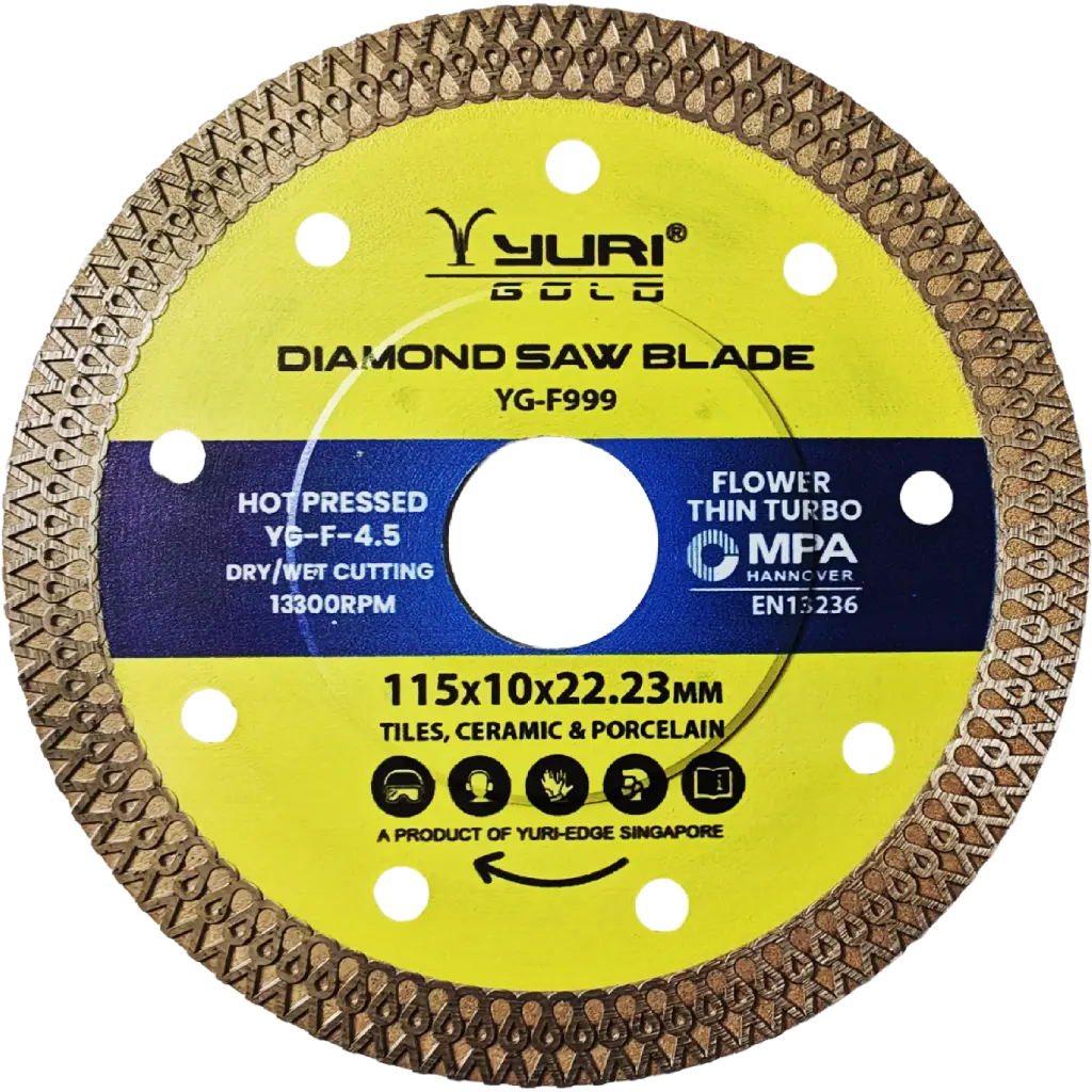 115X10X22.23MM F-STYLE DIAMOND SAW BLADE YG-F999