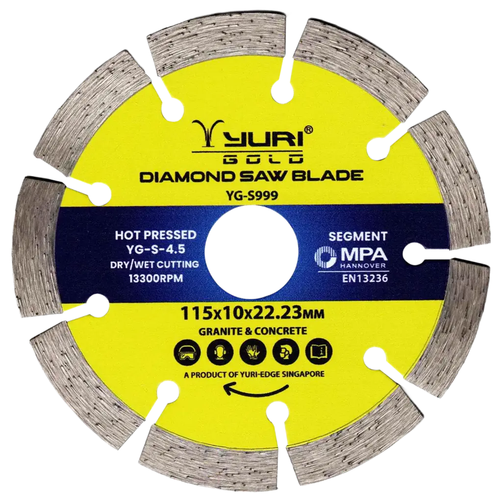 115X10X22.23MM SEGMENT DIAMOND SAW BLADE YG-S999