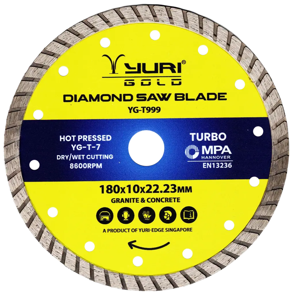 180X10X22.23MM TURBO DIAMOND SAW BLADE YG-T999