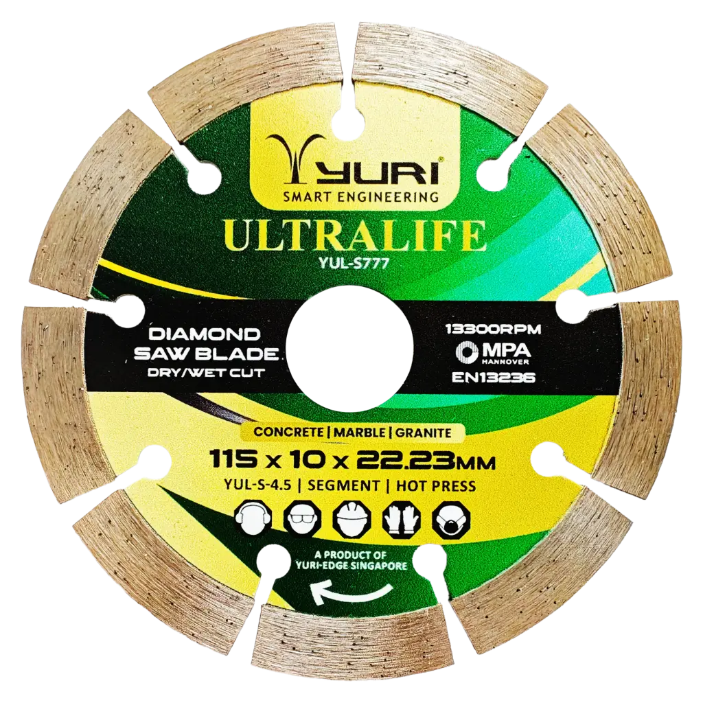 115X10X22.23MM SEGMENT DIAMOND SAW BLADE YUL-S777