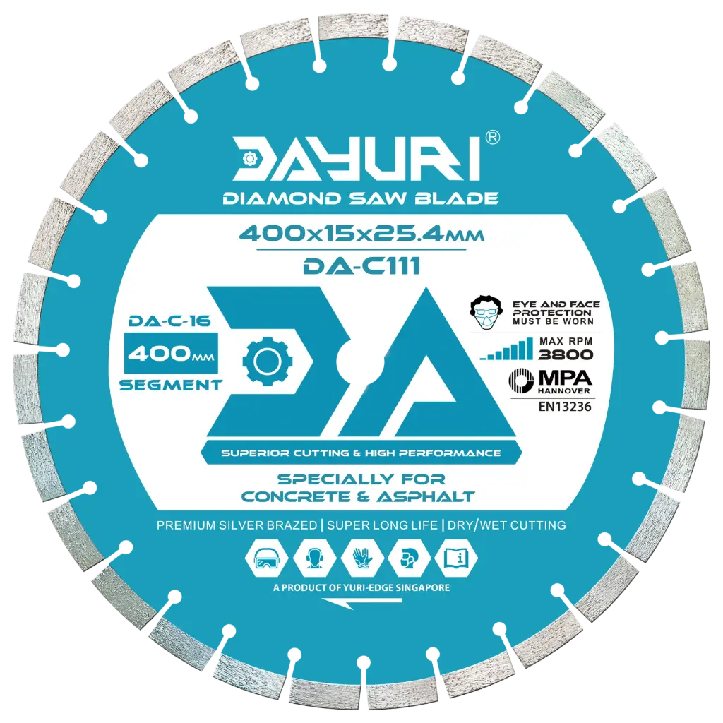 400X15X25.4MM SEGMENT DIAMOND SAW BLADE DA-C111