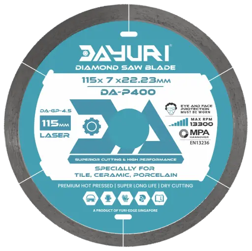 [DA-GP-4.5] 115X7X22.23MM LASER CUT DIAMOND SAW BLADE DA-P400