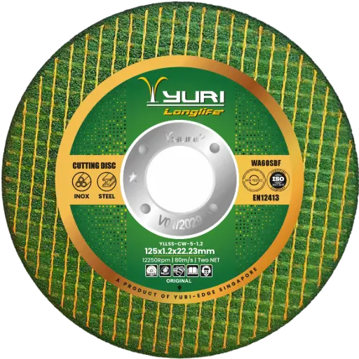 [YLLSS-CW-5-1.2] 125X1.2X22.23MM ABRASIVE 2NET CUTTING WHEEL 