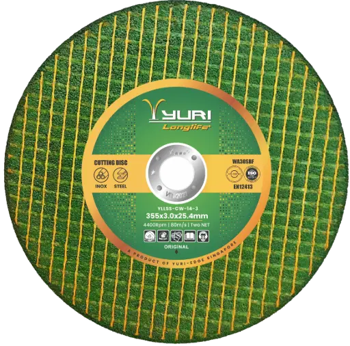 [YLLSS-CW-14-3] 355X3.0X25.4MM ABRASIVE 2NET CUTTING WHEEL 