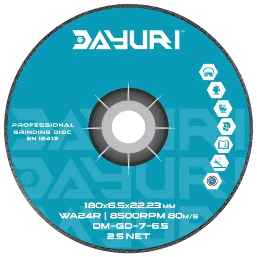 [DM-GD-7-6.5] 180X6.5X22.23 MM ABRASIVE GRINDING WHEEL