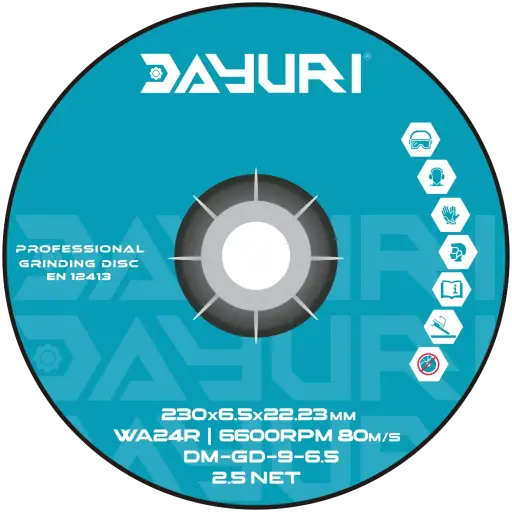 [DM-GD-9-6.5] 230X6.5X22.23 MM ABRASIVE GRINDING WHEEL
