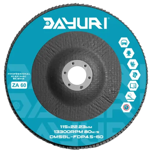 [DMSBL-FDP4.5-60] 115X22.23 MM P60 ABRASIVE FLAP DISC