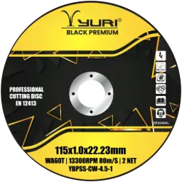 [YBPSS-CW-4.5-1] 115X1X22.23MM ABRASIVE CUTTING WHEEL